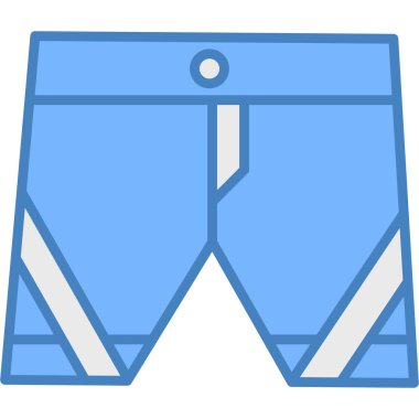 Şort. Web simgesi basit illüstrasyon