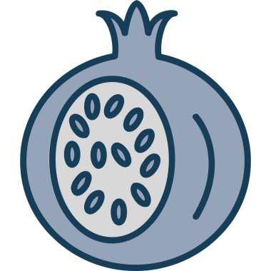 meyve ikonu vektör illüstrasyonu