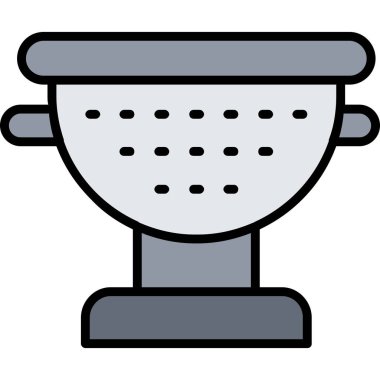 yemek ikonu, vektör illüstrasyonu