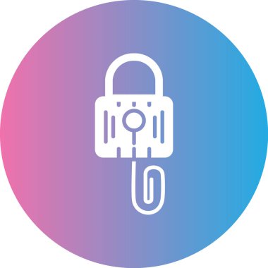 Kilit simgesinin vektör illüstrasyonu