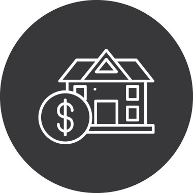 Ev simgesinin vektör illüstrasyonu