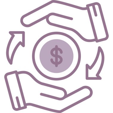 money vector icon modern simple illustration
