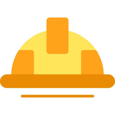 Miğfer. Web simgesi basit illüstrasyon