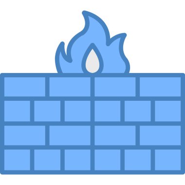 Yangın. Web simgesi basit illüstrasyon