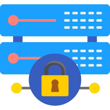 Kilit simgesi. vektör illüstrasyonu