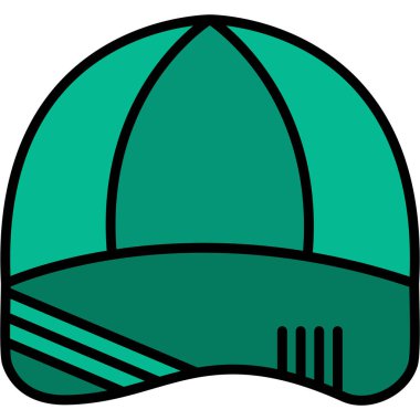 Miğfer. Web simgesi basit illüstrasyon