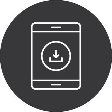 akıllı telefon simgesi vektör illüstrasyonu