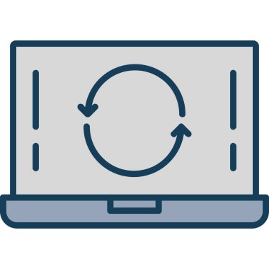 bilgisayar ekranı vektör simgesi