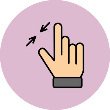 vector illustration of touch