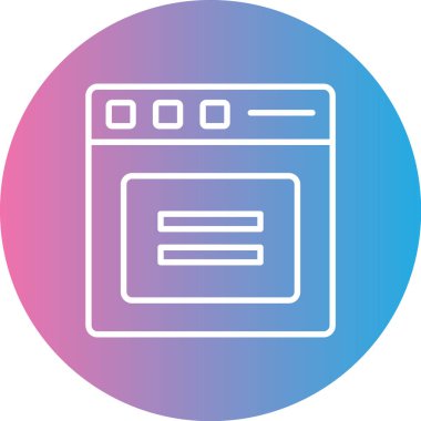 fırın vektör simgesi modern basit illüstrasyon