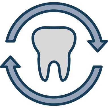 Diş. Web simgesi basit illüstrasyon