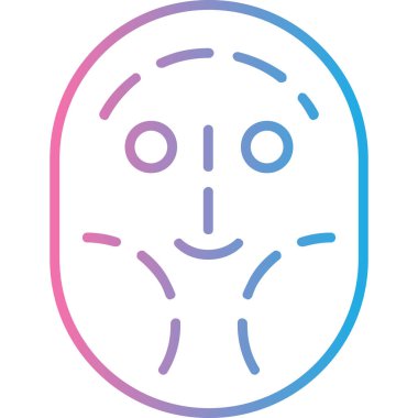 Yüz simgesi vektör illüstrasyonu