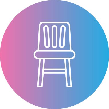 sandalye modern simge, vektör illüstrasyonu