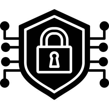 kilit simgesi, vektör illüstrasyonu