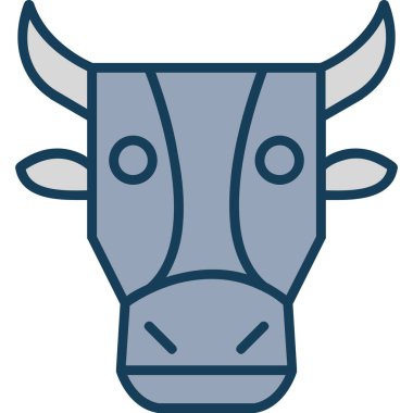 Hayvan çiftliği simgesi - taslak biçiminde