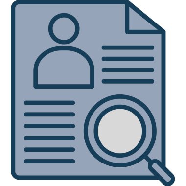 Belge. Web simgesi basit illüstrasyon