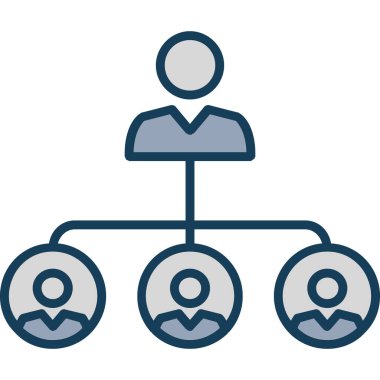 hiyerarşi. Web simgesi basit illüstrasyon