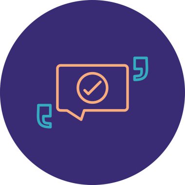 Sohbet simgesinin vektör illüstrasyonu