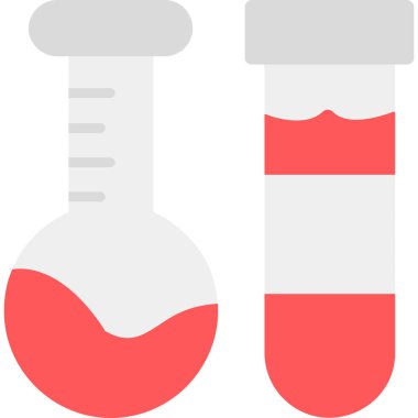 lab tüp ikon vektör illüstrasyonu