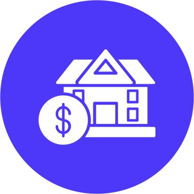 Ev. Web simgesi basit illüstrasyon