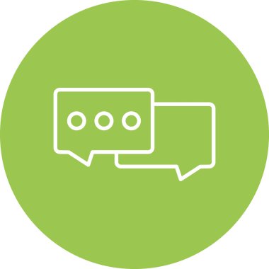 Sohbet vektör simgesi sembolü çizimi