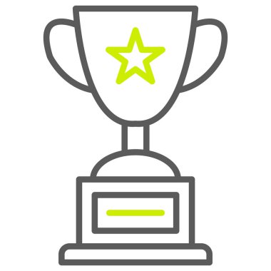 ödül kupa vektör simgesi