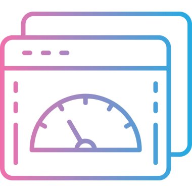 Ölçek. Web simgesi basit illüstrasyon