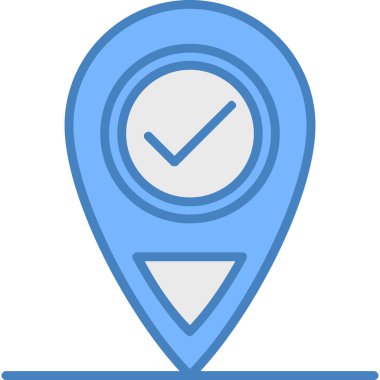 konum. Web simgesi basit illüstrasyon