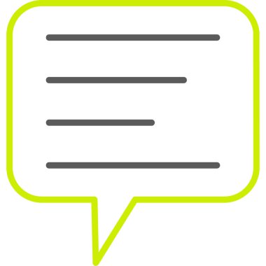 konuşma kabarcığı vektör işareti