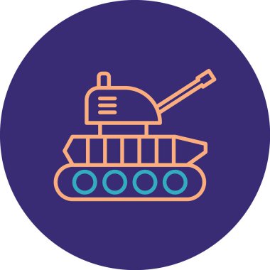 Askeri simgenin vektör illüstrasyonu