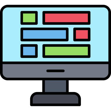 izleyici ikon vektör illüstrasyonu