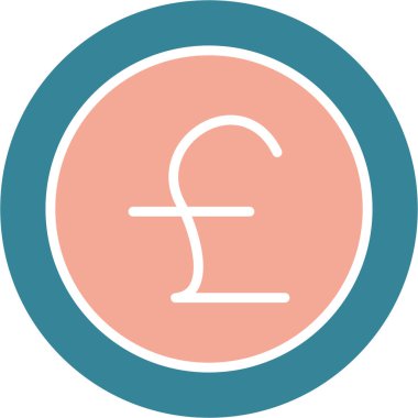 Pound iş vektör simgesi. İşletme simgesi... iş simgesi imajı. Sterlin ikon resmi. Pound iş resmi. düz pound