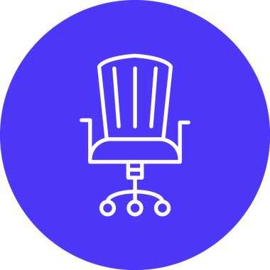 Bir sandalyenin vektör illüstrasyonu