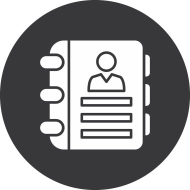 Belge. Web simgesi basit illüstrasyon