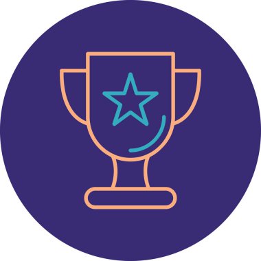 Kupa simge vektör çizim