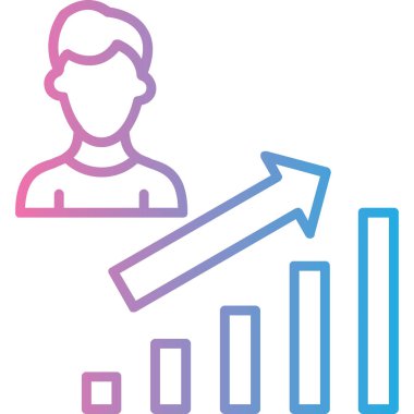 İş ve finans ikonu kavramının vektör illüstrasyonu