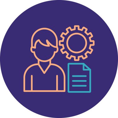 Dişli bir grup insanın vektör çizimi