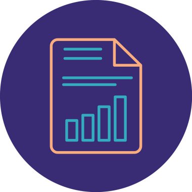 Belge simgesinin vektör illüstrasyonu