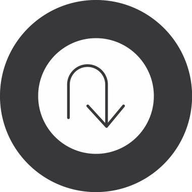 ok Simgesi Soyut Arkaplanda İzole Edildi