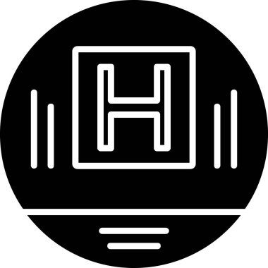 Otel simgesi vektör illüstrasyonu