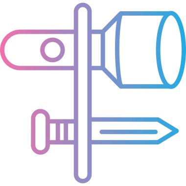 fener ikonu. Web için el feneri vektör simgelerinin özet çizimi