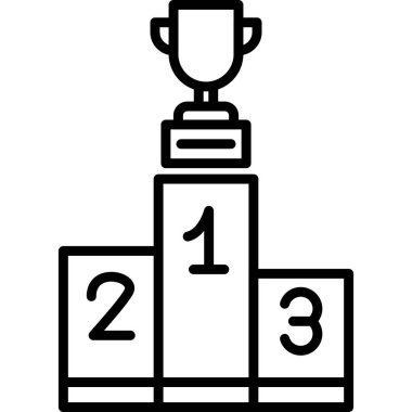 kupa simgesi vektör illüstrasyonu