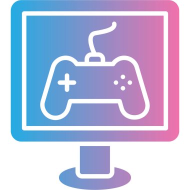 joystick oyun ikonu vektör çizimi