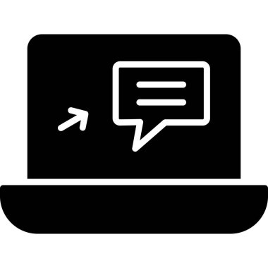 Sohbet simgesi vektör illüstrasyonu