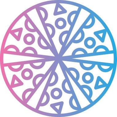 soyut renkli simgenin vektör illüstrasyonu