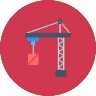 inşaat vinci vektör simgesi