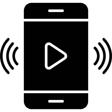 Telefon simgesini, vektör illüstrasyon izole arka plan üzerinde