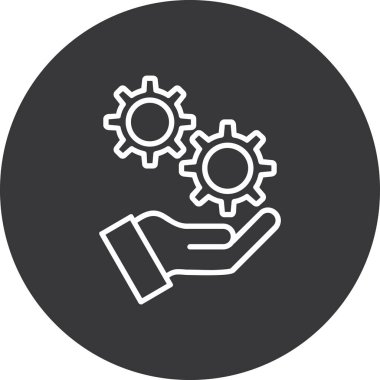 İş ve finans simgesinin vektör illüstrasyonu