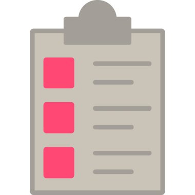 Liste. Web simgesi basit illüstrasyon