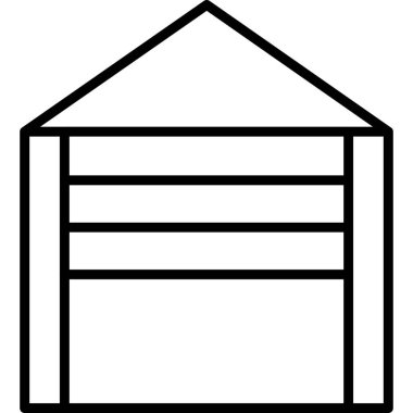 ahır ahır vektör çizgisi simgesi